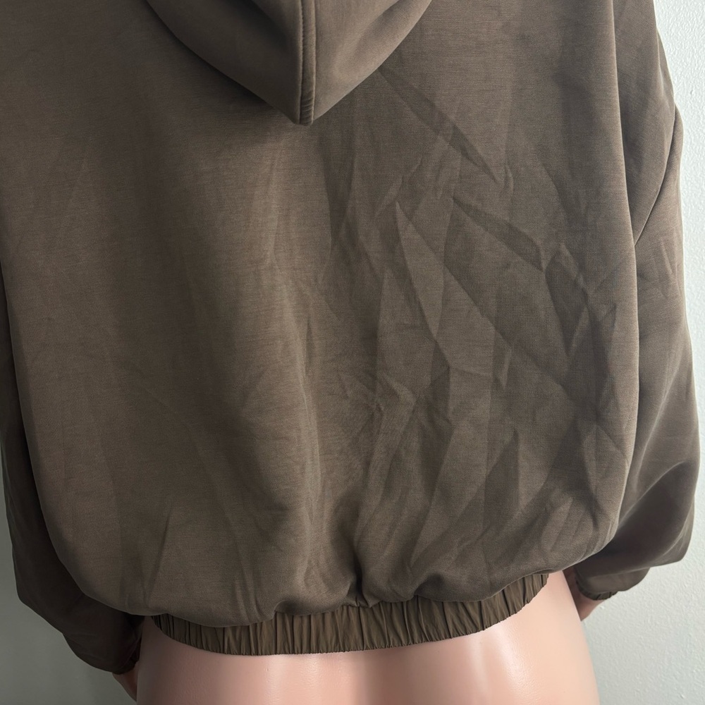 ODODOS Women's Light Brown Hooded Jacket - Picture 9 of 13